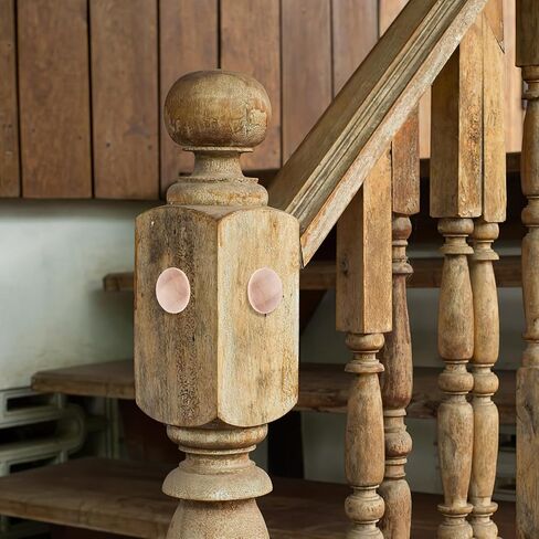 UKCOCO 25Pcs Wood Hole Plugs, 1 inch Stair Cover Plugs Button Screw Plugs Wood Dowel Stopper Mushroom Plugs Bamboo Cap Furniture Decor for Woodworking in Saudi Arabia