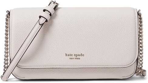 محفظة Kate Spade New York النسائية من الجلد Ava Pebbled بسلسلة قلابة، رق، يمكن حملها مقاس 20 بوصة in Kuwait