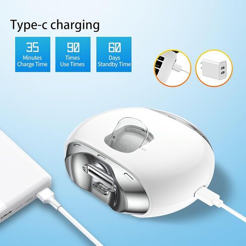ماكينة قص الأظافر الكهربائية الأوتوماتيكية مع ضوء LED و3 سرعات، شاشة LCD رقمية، قاطع أظافر وملمع وتقشير 3 في 1 لتخزين قصاصات الأظافر، ماكينة تشذيب أظافر آمنة قابلة لإعادة الشحن in Kuwait