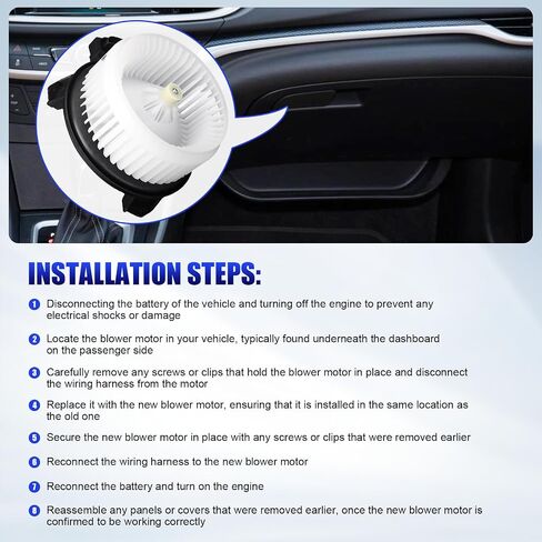 AC Blower Motor with Fan Fits for Mazda CX9 CX-9 2007 2008 2009 2010 2011 2012 2013 2014 2015 HVAC Heater Blower Motor Fan Replaces# 700289 in Saudi Arabia
