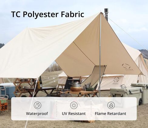S'more Tarppi R-400 Camping Tarp Waterproof Portable Sun Shelter for Glamping Hiking Traveling in Saudi Arabia
