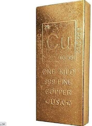 1 كيلو من سبائك النحاس ثقالة الورق - 999 تصميم عنصر الكيمياء النقي مع شهادة توثيق البرامج من شركة Unique Metals in Kuwait