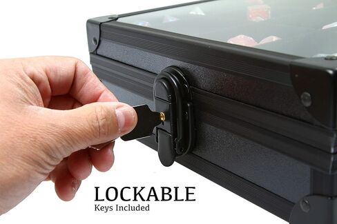 Forged Dice Co. Dice Display Case and Rolling Tray with 2 Removable Divided Dice Trays - Storage Box Holds up to 480 Metal or Plastic Polyhedral Dice Sets - Great for Dice Collectors or RPG D&D Games in Kuwait