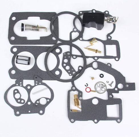 Mercruiser Marine MerCarb Carburator Rebuild Kit 2 BBL 3.0 4.3 5.0 5.7 EtOH Resistant Float, 3302-804844002 1389-9562A1 1389-9563A1 1389-9564A1 1389-9670A2 1389-806077A2 (with Float) in Saudi Arabia