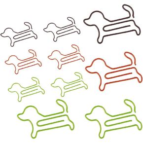 Muka 100 PCS Money Dollar $ Shaped Paper Clips, Cute Paper Clips for Office Notebook, Vinyl Coated Paperclips Cute Office Supplies