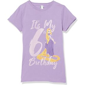 Disney Girl's Rapunzel 6th Birthday T-Shirt