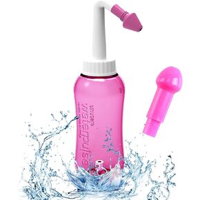 Neti Pot Sinus Rinsing Nasal Wash Cleaner Neti-Pot Sinus Rinse Bottle 300 ML Pressure Irrigation Nose Wash Bottle for Adult and Kid