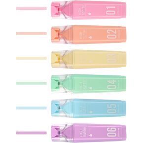 Pastel Color Highlighter Water Base Ink Mark Pen Scented Highlighter for Students (H826)