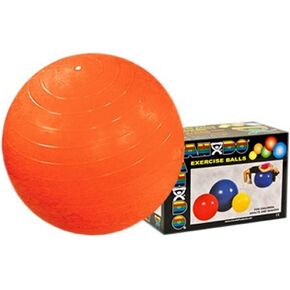 CanDo Inflatable Ball, Orange, 55 cm, 22 Inch, Boxed