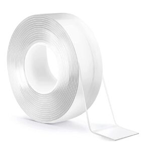 Double Sided Tape Heavy Duty, Removable Transparent Nano Strong Sticky Adhesive Mounting Tape for Carpet, Photos, Wall (3CM*2MM*3M)