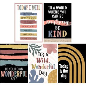Teacher Created Resources Wonderfully Wild Positive Posters, Set of 5