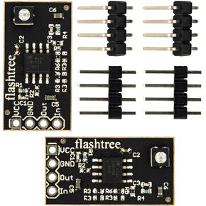 2pcs LMV358 Op Amp Breakout Board with 4 Pin Male Pin Header and Right Angel Pin Header