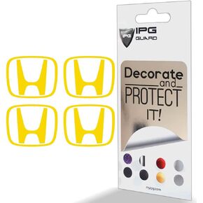 IPG Compatible with Crosstour Accord Element CRV CRZ Ridgeline Odyssey Pilot Logo Center Cap Overlay Wheel Tire Decals Stickers (Logo: 2.25" / Center Cap:2.75")(4 Units) (Carbon Fiber - Black)