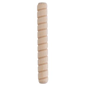 Spiral Grooved Hardwood Dowel Pins | 3/8" X 1-1/2" | Pack of 50 Approx. | Wooden Furniture Dowel Pins for Strong Connection | Furniture Making, Refurbishing or Crafts | UA-615-W