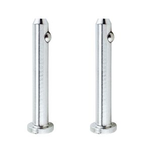 2 Pack Full 316 SS Quick Release Pin, Diameter 3/16"(4.8mm), Overall Length 2.05"(51mm), Dowel Pin Flat w/ Spring Loaded Ball, Cylindrical Pin Positioning Pins Retainer Farm Lawn Garden