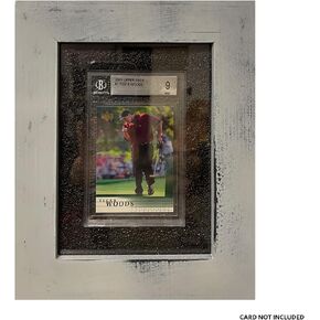 Ultimate PSA and BGS Graded Sports Card Hanging Wall Mount Protective Display Holder. 9.5 x 7.5 Inch Frame to Protect and Show Off Rare Standard Sized Certified Cards and Appraisal Plaque (1, Black)
