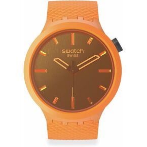 Swatch Unisex Casual Orange Watch Bio-sourced Material Quartz Crushing Orange