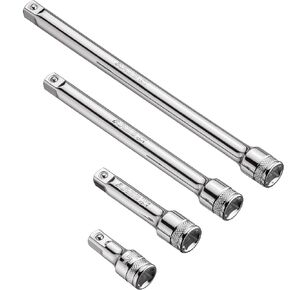 ARES 70244-4-Piece 3/8-Inch Drive Socket Extension Set - Includes 1 3/4-Inch, 3-Inch, 6-Inch and 8-Inch Extensions - Premium Chrome Vanadium Steel with Mirror Finish