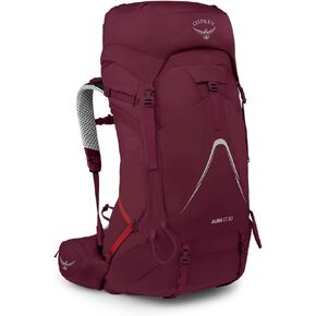 Osprey Aura AG LT 50L Women's Backpacking Backpack, Black, WM/L