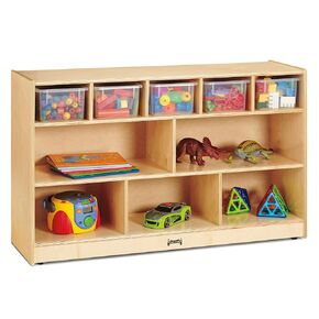 Jonti-Craft Mobile Storage Unit Shelf, Beige