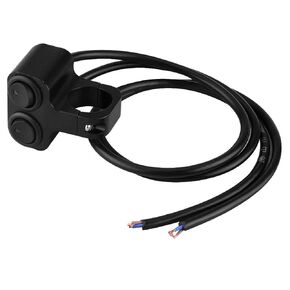 Motorcycle Handlebar Switch, Waterproof Handlebar Headlight Switch, CNC Aluminum Alloy Toggle Switch for Motorcycle Light Bike Light Spotlight 1 inch 25mm 12V 10A