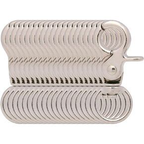 BIKICOCO 3/8'' Swivel Trigger Snap Hook Lobster Claw Clasp Spring Loaded Clip, O-Ring Ended, Silver - Pack of 20
