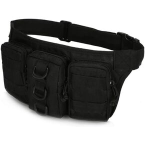 tactical belt bag Military Triple Camouflage for men hiking fishing Climbing Army Pouch Bags Waterproof tool bag pack outdoors sports (Jungle Camouflage)