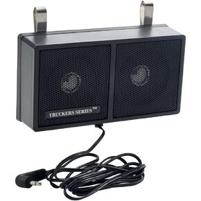 RoadPro RP-160 6 Watt Visor Mount Twin CB Extension Speaker, Black, 3 Inch x 5-1/2 Inch