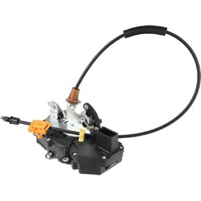 X AUTOHAUX Replacement Front Left Driver Side Power Door Lock Actuator Motor with Cable for Chevrolet Silverado 1500 2500 3500 2010-2013 for GMC Sierra Door Latch Actuator No.22862026 Black