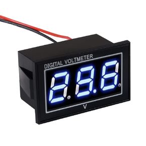 Waterproof Monitor 12V 24V 36V 48V 60V 72V LED Digital Volt Meter Battery Meter Gauge Voltage Display DC 5-130V for Cars Boats Voltage Monitor