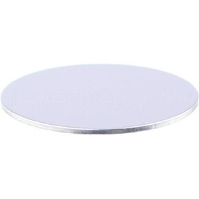 CleverDelights 1" Round Aluminum Stamping Blanks - 50 Pack - Shiny Anodized Finish - 20 Gauge (.031") - 1 Inch