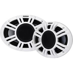 KICKER 48KMXL69 6x9 4-Ohm RGB LED KMXL Horn-Loaded Marine Coaxial Speakers, Pair