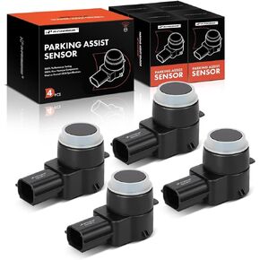 A-Premium 4-PC Rear Reverse Backup Parking Assist Sensor Compatible with Select Cadillac Models - CTS 2008-2015, Replace# 19116009
