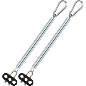 2PCS 25" Single Tender Spring Kit Heavy Duty ABS Air Line Hose Tracker Tender Kit with 3 Hose Holders for Semi Truck Trailer Tractor