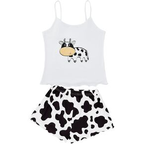 Zando Cute Pajama Sets for Women Sexy Pajama Set for Women Summer Pajamas for Women Set Cami Top and Shorts Sleepwear
