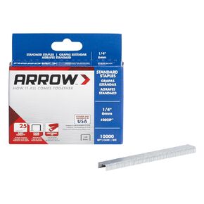 Arrow 202IP-EK دبابيس قياسية بطول 1/4 بوصة، لوازم مكتبية من الصلب المجلفن متعددة العبوات للدبابيس المكتبية للأعمال ومستلزمات الفصول الدراسية والمكاتب المنزلية والاستخدام الحرفي، عبوتان، 10000 لكل عبوة