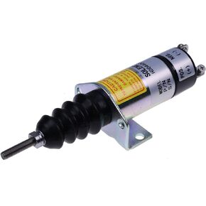 12V Fuel Shut Off Solenoid 1502-12C2SU1B2S1 1502-12C2U1B2 1500-2078 compatible with Woodward 1502 Engine
