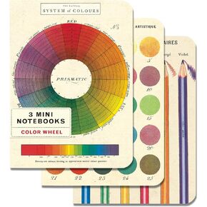 Cavallini Papers & Co., Inc. Color Wheel Mini Notebooks 4 x 5.5