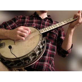 Myers Pickups The Feather Bass Banjo Pickup with Flexible Micro-Gooseneck