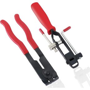 قطعتان من كماشة مشبك التمهيد السيرة الذاتية، أداة ربط وصلة السيرة الذاتية شديدة التحمل كماشة مشبك الأذن مع مقبض مضاد للانزلاق، أدوات السيارات العالمية أداة تمهيد السيرة الذاتية القابلة للتعديل للسيارة UTV ATV in Kuwait