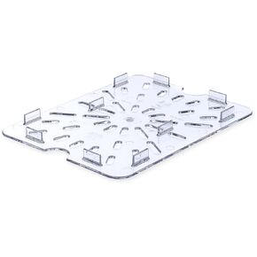 Carlisle FoodService Products 1023507 Clear StorPlus Drain Shelf, 7.63" x 10" (Case of 6)