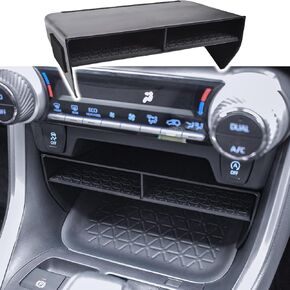 EDBETOS Larger Size Slots Center Console Organizer Compatible with Toyota RAV4 Accessories 2019-2022 2023 2024 Bigger Insert Divider Tray Secondary Storage Box for Phone with Case, Black ABS