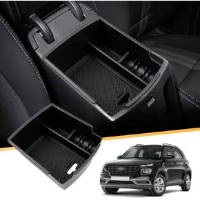 LFOTPP 2023 2024 Venue Center Console Organizer 2020-2023 2024 Hyundia Venue Console Organizer Tray [2020-2023 2024 Venue SE/Venue SEL/Venue Denim/Venue Limited] Hyundia Venue Accessories Storage Box