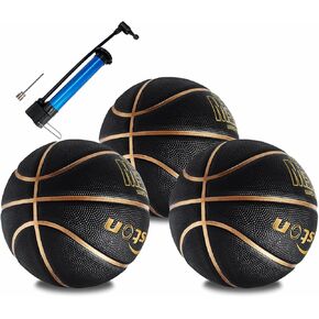 مجموعة Senston لكرة السلة المكونة من 3 قطع من كرة السلة المطاطية الخارجية والداخلية مقاس 7 لكرة السلة في الشوارع مع مضخة in Kuwait