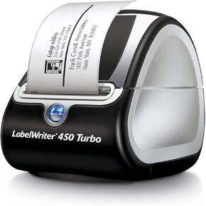 DYMO Label Printer | LabelWriter 450 Turbo Direct Thermal Label Printer, Fast Printing, Great for Labeling, Filing, Shipping, Mailing, Barcodes and More, Home & Office Organization (Renewed)
