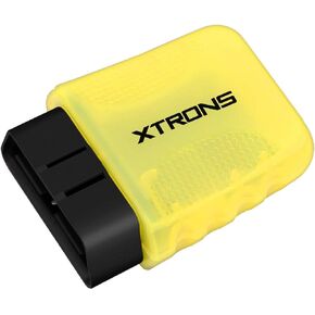 XTRONS Wireless Bluetooth OBD2 Android OBDII Car Auto Diagnostic Scanner Tool Torque Special for XTRONS Android Car Stereo for Ford for Cadillac for Lexus for VW for Porsche for BMW (TQ101 TME100L)