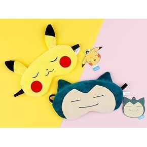Pokemon + Snorlax Character Sleeping Eye Mask (Pack of 2) + Hibiscus Sleeping Tea