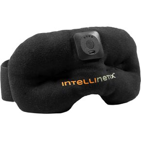 Brownmed - Intellinetix Therapy Mask - Eye Mask Massager for Headache, Migraine & Sinus Support - Wearable, Vibrating Travel & Sleep Mask with ErgoBeads for Men & Women
