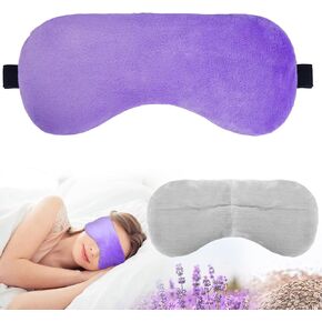 Sleep Mask, Weighted Eye Mask, Moist Heat Warm Compress for Eyes, Microwave Lavender Moist Heat Warm Eye Mask for Home Office, Sleep Eye Masks for Women