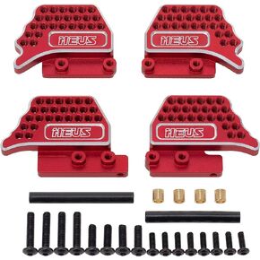 MEUS RACING Adjustable TRX4M Shock Mount for TRX4M Defender 1/18 RC Crawler Car Upgrades Parts(Black)